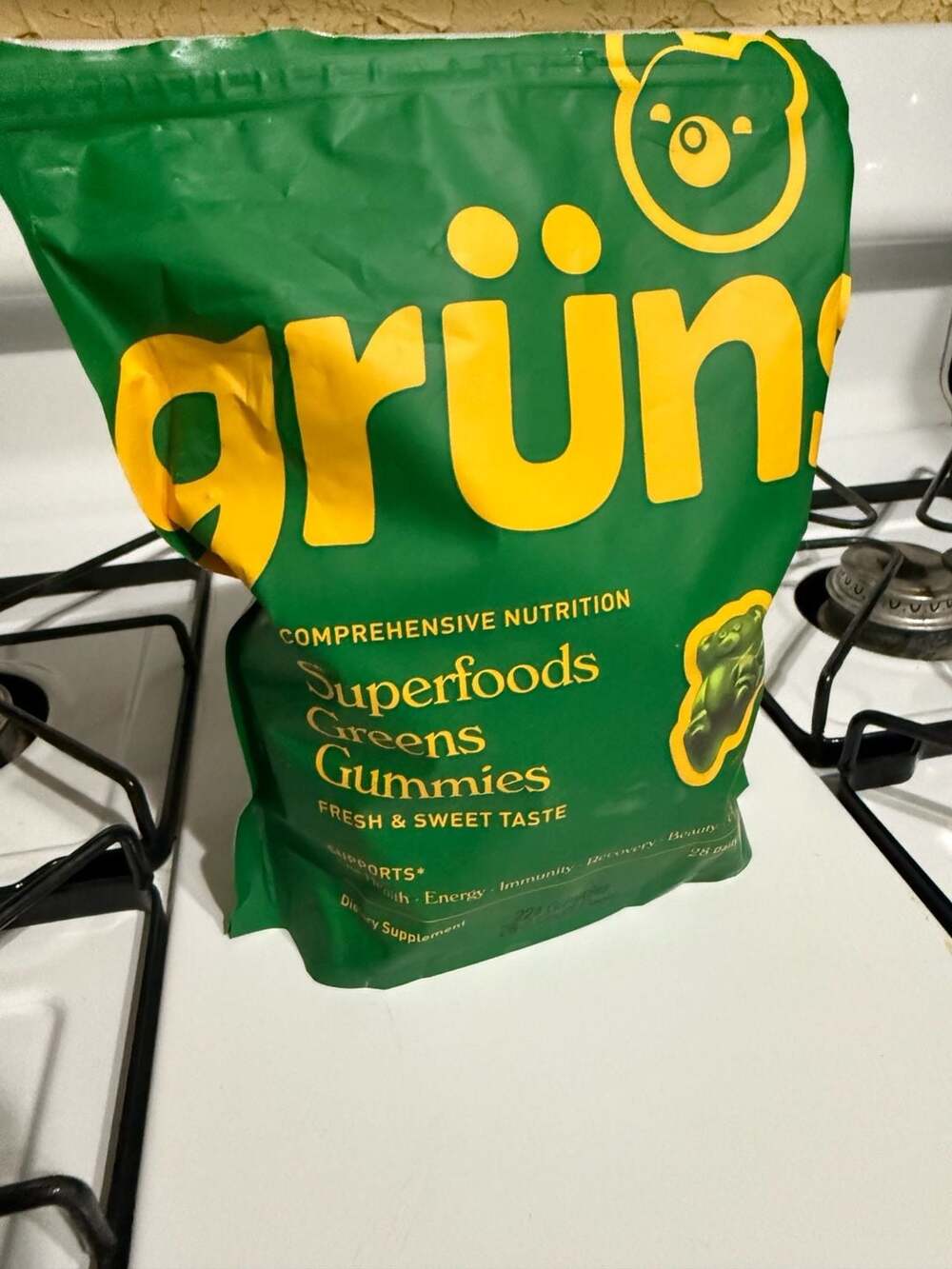Grüns Superfoods Greens Gummies Daily Packs 28 Count